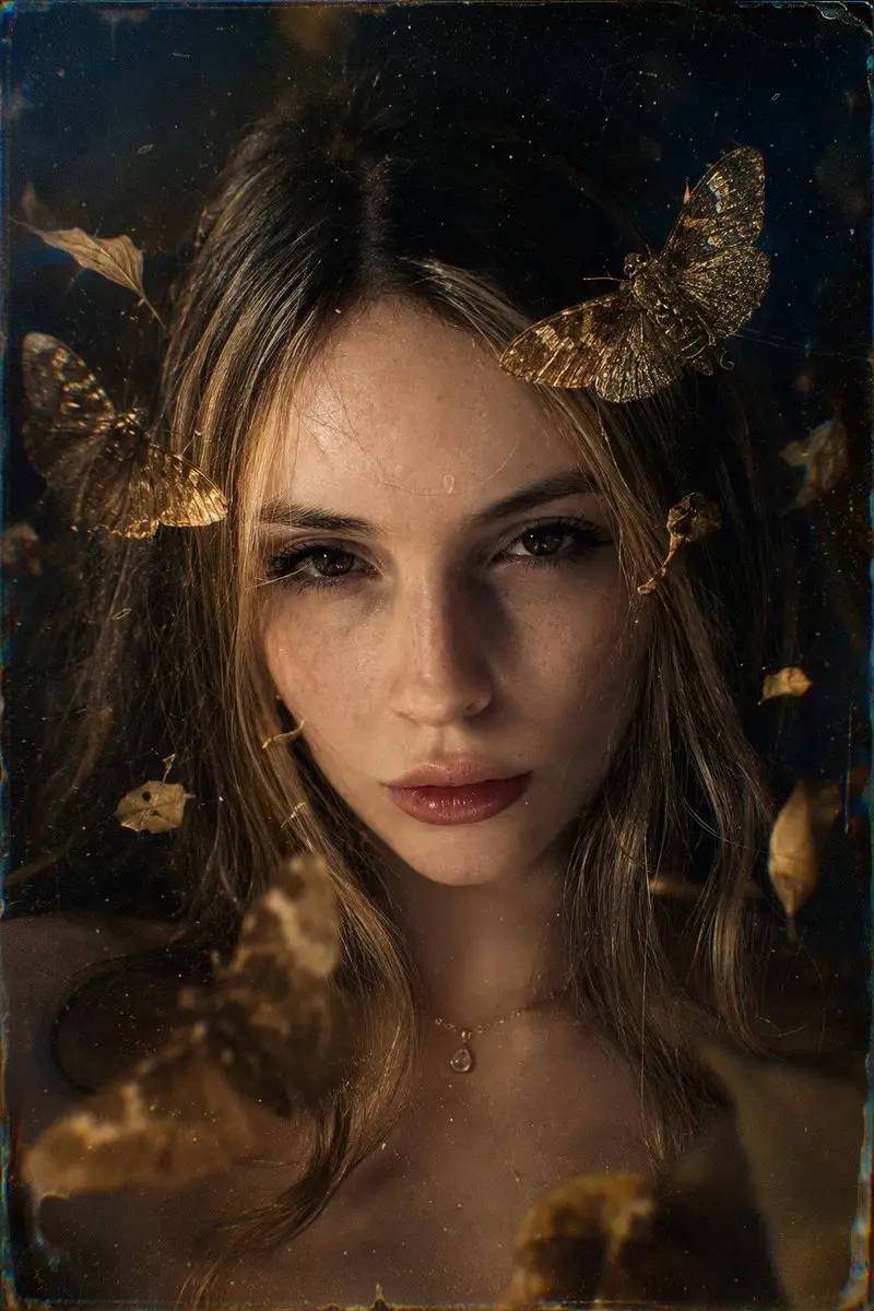 پرتره‌ای غم‌انگیز با فیلم قدیمی