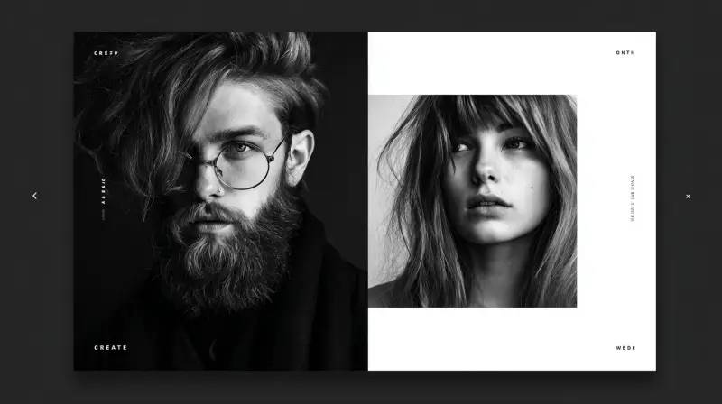 طراحی وب‌سایت پورتفوی مینیمالیستی