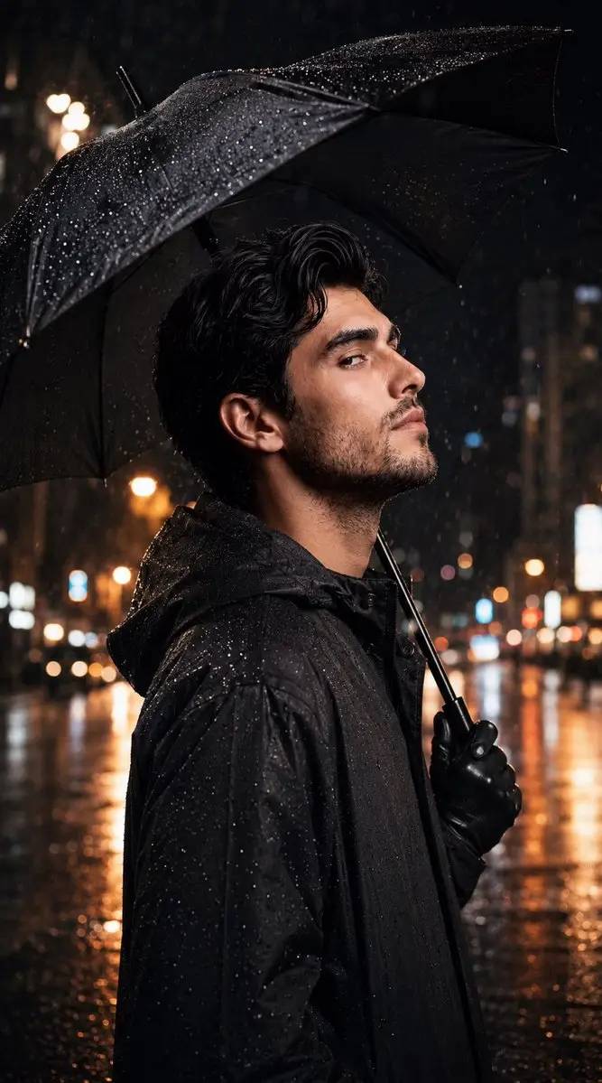 پرتره بارانی سینمایی نئونویر