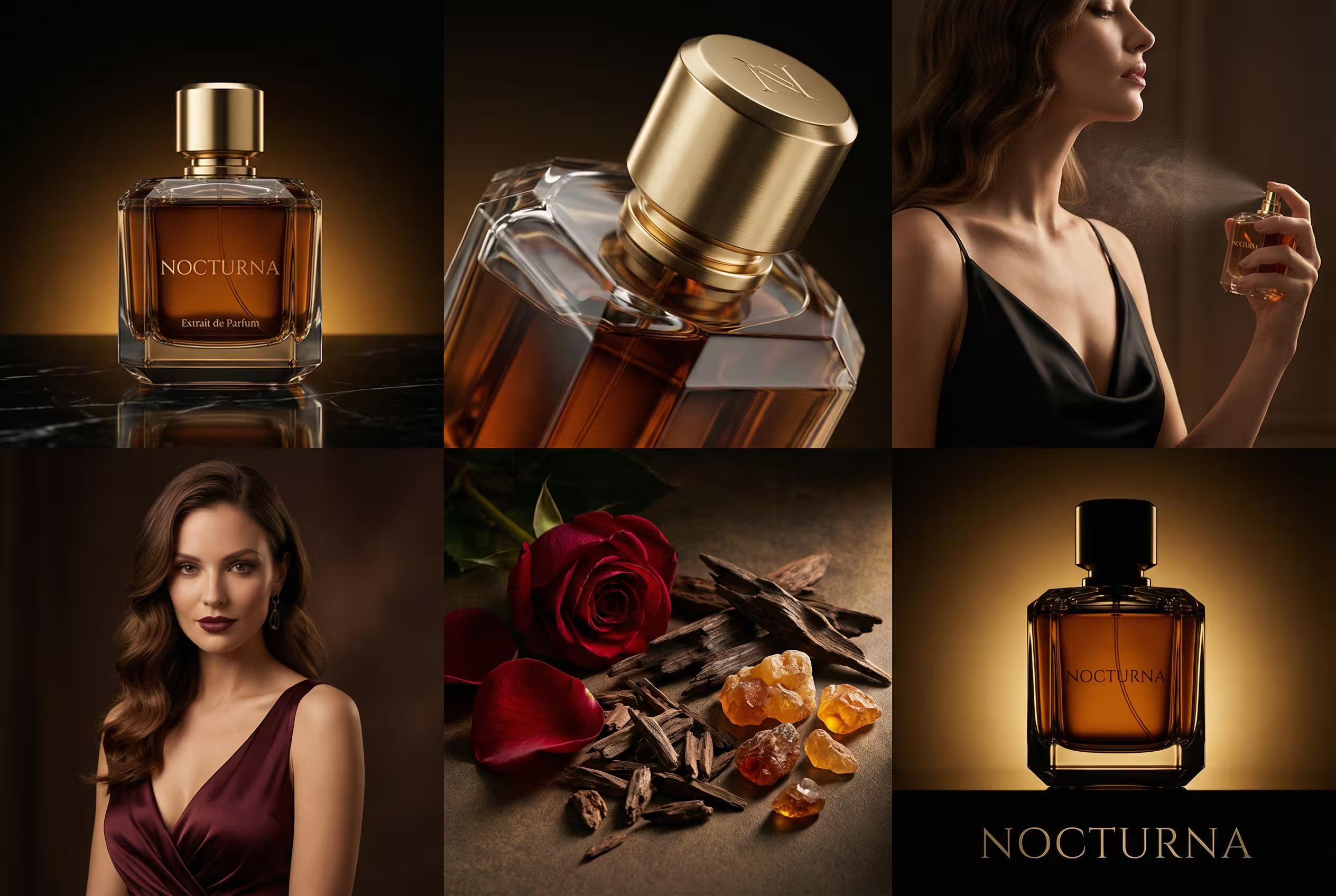 پرامپت طراحی تبلیغات عطر لوکس